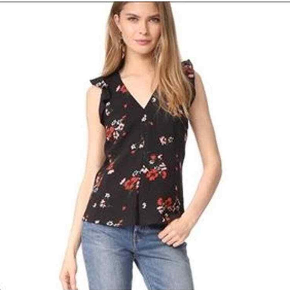 Rebecca Taylor Floral Silk Blouse - women's size 4